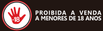 Proibida a venda para menores de 18 anos